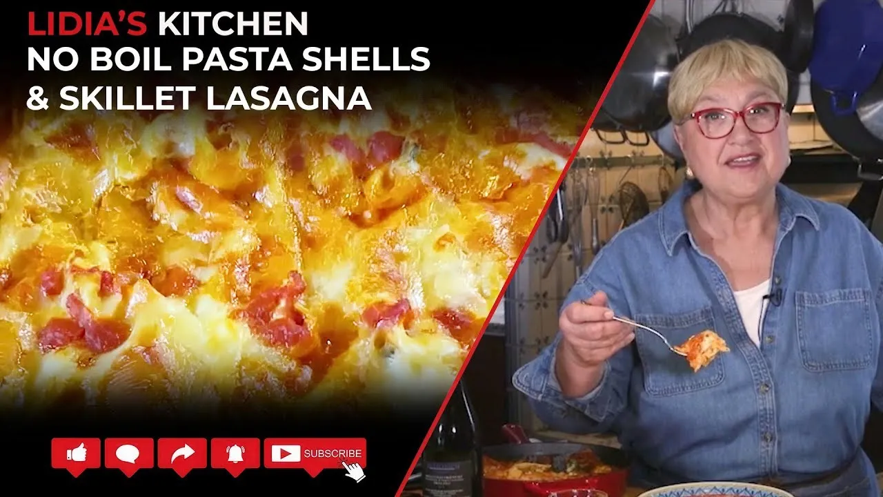 Easy No Boil Pasta Shells and Skillet Lasagna