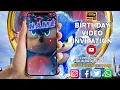 Sonic The Hedgehog Birt ay Invitation Editable and Printable Sonic Birt ay Invitation