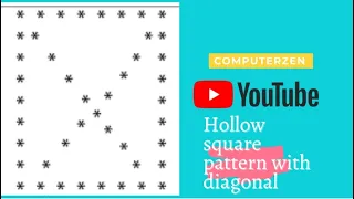 Pattern program in c Hollow star pattern with diagonal pattern program computerzen
