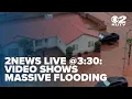 2NEWS LIVE 3 30p shows massive flooding submerged vehicles in Hurricane neighborhood