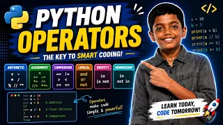 Python Operators Explained in 10 Minutes Easy Tutorial for Beginners CodeStrumWithAniket