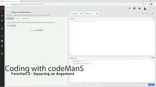 Archived Codewars 8 kyu Function 2 - Squaring an Argument JavaScript