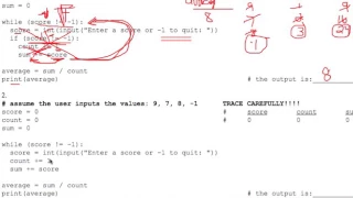 Tracing While Loops Worksheet 3