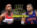 Detroit Pistons vs Washington Wizards Full Game Highlights - November 10, 2025 | NBA Season