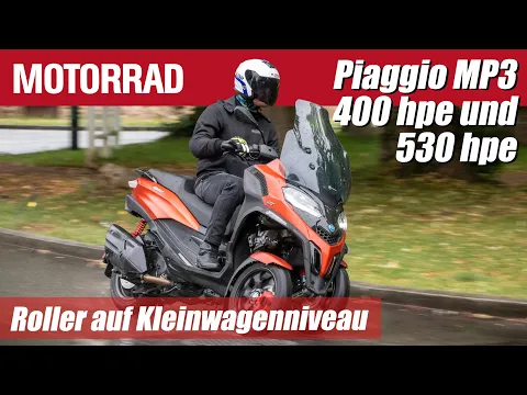 Download MP3 Fahrbericht: Piaggio MP3 400 hpe und 530 hpe - Roller auf Kleinwagenniveau