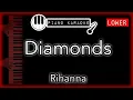 Lagu Diamonds (LOWER -4) - Rihanna - Piano Karaoke Instrumental