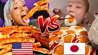 Download AMERICAN VS JAPANESE MUKBANG! 🇺🇸🆚🇯🇵😲😱🤯 MP3