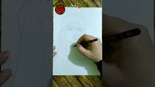طريقه رسم بنت تلبس نضارة 