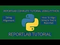 How To Use String Text Alignment in Reportlab Reportlab Complete Tutorial Using Python Part 5