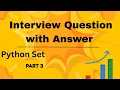Python List Tuple Set Interview Questions Python Data Structure Coding Questions
