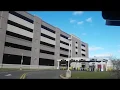 Driving Into The Parking Garage at Hamilton Rail Station In New Jersey