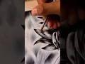 Dibujando a goku con boligrafo