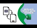 How to replace space with hyphen in excel