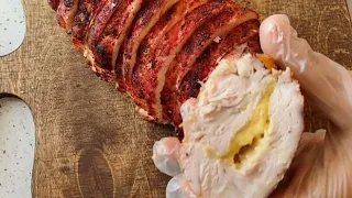 هروئیکا بوقلمون حرفه ای خیلی راحت توی خونه بیکن بوقلمون درست کن به روش صنعتی ولی سالم 