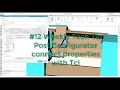 Weekly Tech Tip - Post Configurator connect properties with Tcl