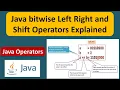 Java bitwise Left Right and Shift Operators Explained Java Tutorial