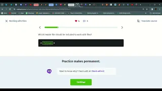 36 Working with Files C intermediate Sololearn