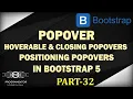 32 Bootstrap 5 Popover Closing Popover Hoverable Popover Bootstrap 5 Tutorial