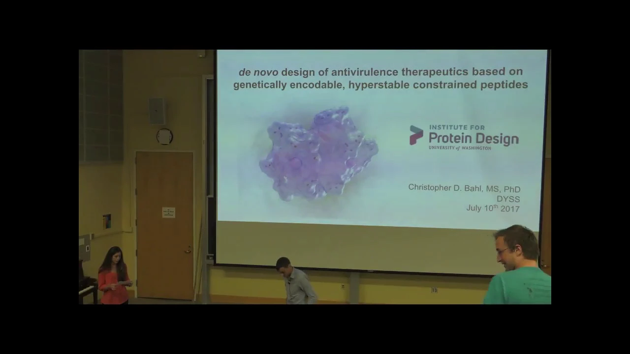 UW CHemE DYSS 2017: Dr. Christopher Bahl