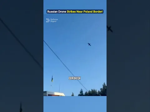 Russian Drone Strikes Near Poland Border!