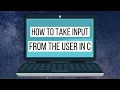 C Program to take Integer Input from the User