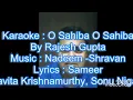 Download Lagu O sahiba o sahiba karaoke for male with female voice