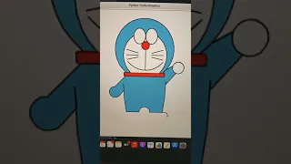 Drawing Doraemon with python code