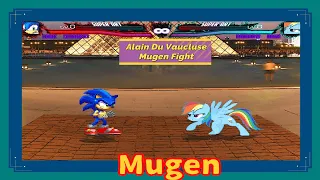 Mugen Sonic Vs Rainbow Dash Request  Mugen Sonic Vs Rainbow Dash Request