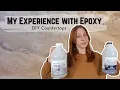 First time using Stone Coat Epoxy to DIY my counters Kitchen Makeover ep 3