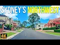 Driving in Bella Vista Sydney Australia - 4k I Posh Neighbourhood