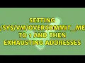 Setting to 1 and then exhausting addresses