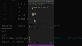 Fibonacci Series Python Program