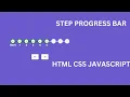 Step Progress Bar Development In Hindi HTML CSS JavaScript Justforcode