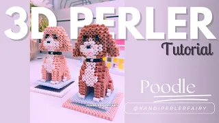 Poodle doggie 3D Perler Tutorial