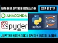 Installation process of anaconda How to install python How to install jupyter notebook and spyder