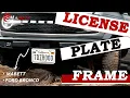 License Plate Frame for Standard Plastic Bumper Ford Bronco MABETT