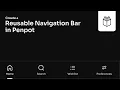 Create a Reusable Navigation Bar Component in Penpot