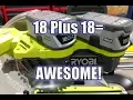 Ryobi One Brushless 18v X2 36 Volt 10 Sliding Miter Saw Review P3650B