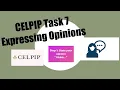 CELPIP Speaking Task 7 Expressing Opinions