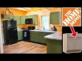 Turning Cheap HOME DEPOT CABINETS Into A Beautiful Kitchen - Cabin Build
