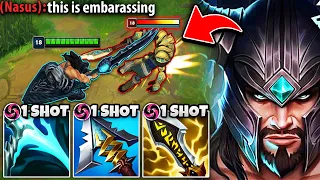 ANOTHER DAY ANOTHER NASUS PLAYER WHO NEEDED A REALITY CHECK HE WENT