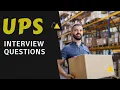 UPS Interview Questions with Answer Examples