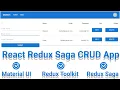 React Redux Saga CRUD Application Redux Toolkit Material UI MUI Axios JSON Server