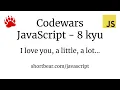Codewars - Javascript