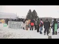 Officers striking outside of Collins Correctional Facility