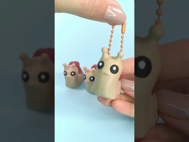 Cute Flexi Snail (Toy & Keychain & Magnets) + Halloween Version, Mini Articulated Animals video thumbnail