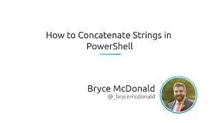 How To Concatenate Strings In PowerShell