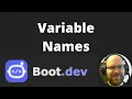 Variable Names - Intro to Coding in JavaScript