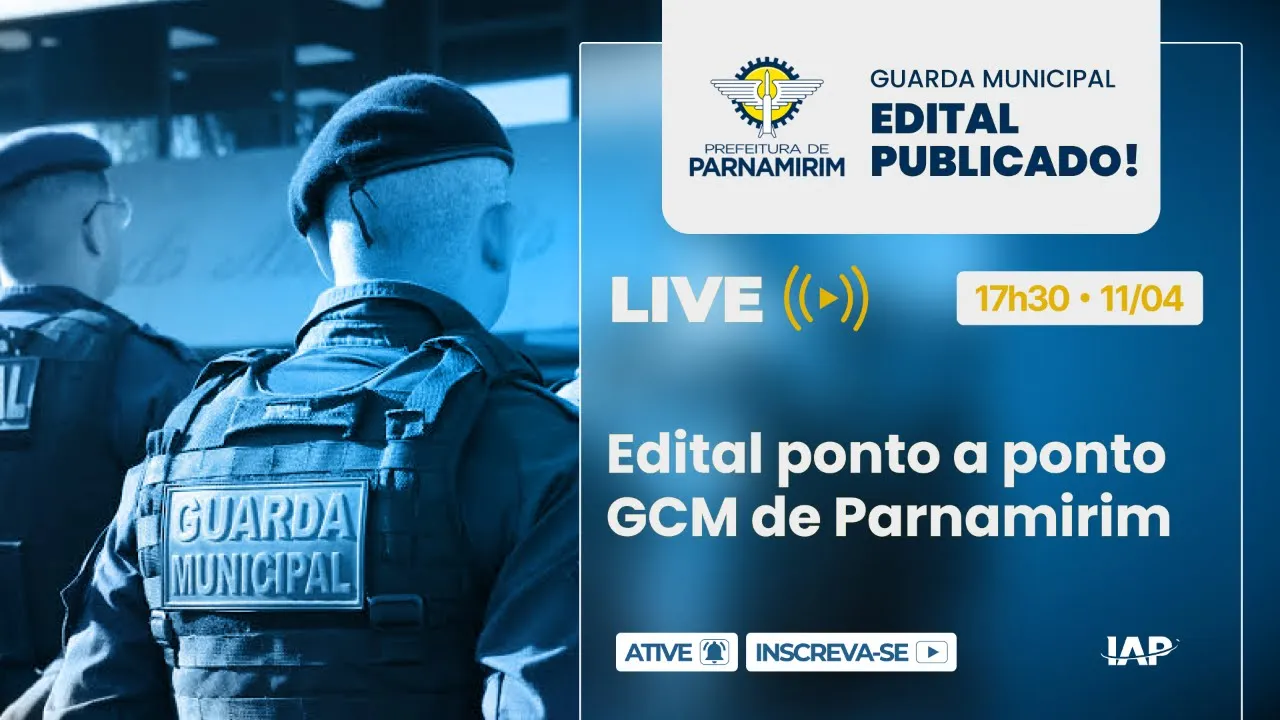 Edital ponto a ponto GCM de Parnamirim 2024