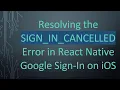 Resolving the SIGN - IN